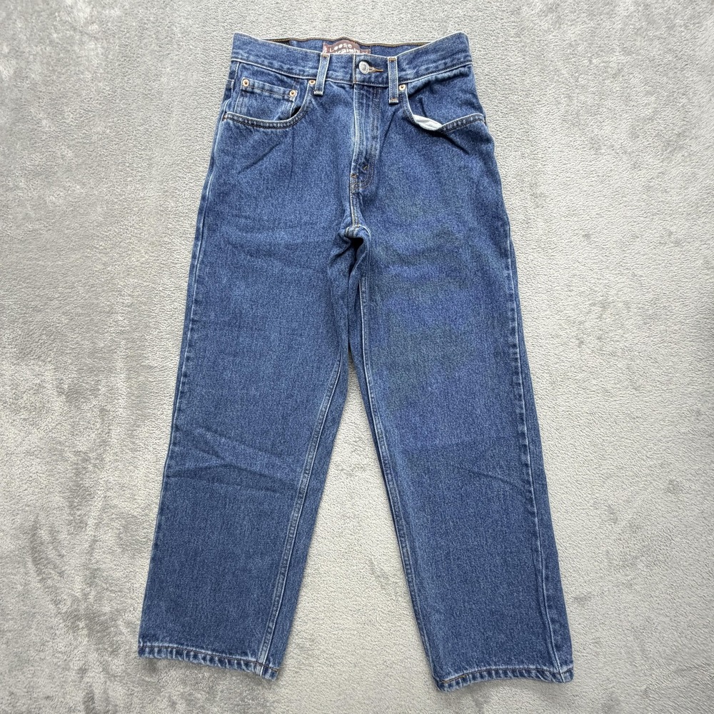 Levi's 569 Student Jeans Kids Size 16 Blue Loose Straight